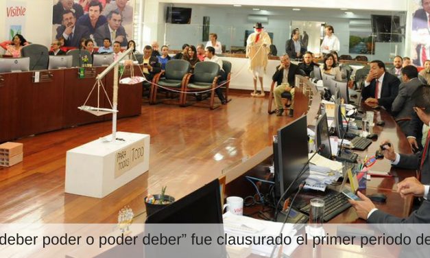 Presentación en el concejo  de Manizales