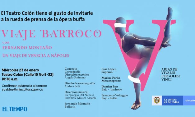 Invitación rueda de prensa Viaje Barroco con el bailarín Fernando Montaño