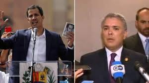 Presidentes Duque y Guaidó llegaron a las bodegas de Tienditas a coordinar detalles de la entrega de la ayuda humanitaria para Venezuela