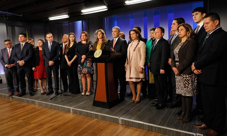 Presidente Duque agradece respaldo del Partido Conservador al Plan Nacional de Desarrollo, la política de seguridad y el liderazgo ante la crisis venezolana