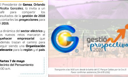 Rueda de Prensa Informe de Gestión 2018 Gensa