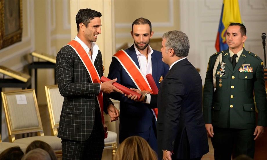 Presidente Duque condecoró a los tenistas colombianos Juan Sebastián Cabal y Robert Farah con la Orden Nacional al Mérito