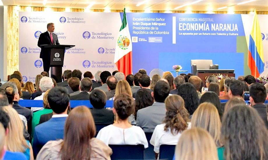 Presidente Duque dice que la ‘meta es que Colombia sea el principal poder económico de América Latina en materia de industrias creativas’