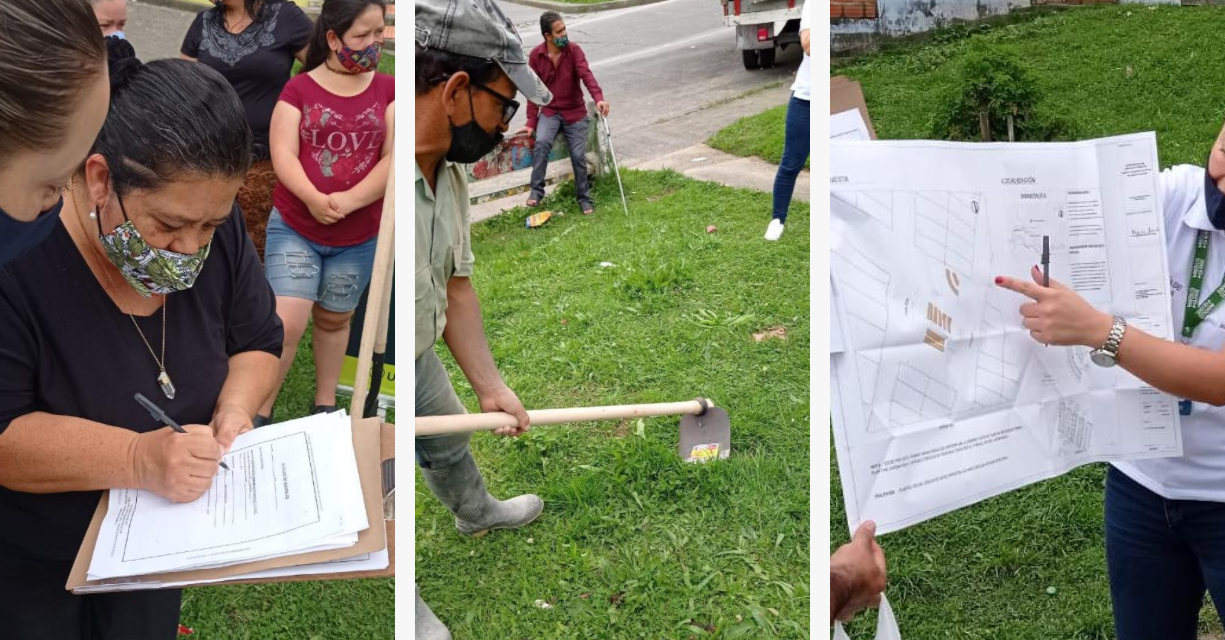 En Samaria se entregó la primera licencia de ocupación de espacio público para una huerta urbana comunitaria