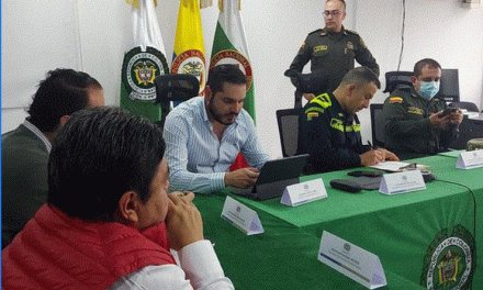 el Secretario de Gobierno de Caldas, Jhon Jairo Castaño Flórez, instaló de manera oficial el Puesto de Mando Unificado