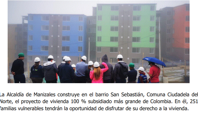 Concejales de Manizales recorrieron los 251 apartamentos de San Sebastián, el proyecto de vivienda 100 % subsidiado más grande del país