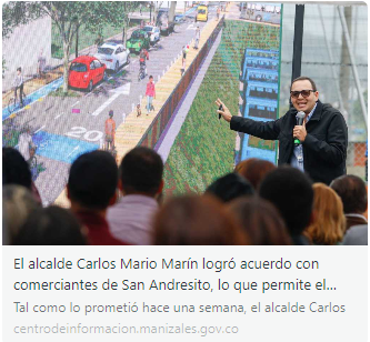Boletín de Prensa No. 735 de la Alcaldía de Manizales