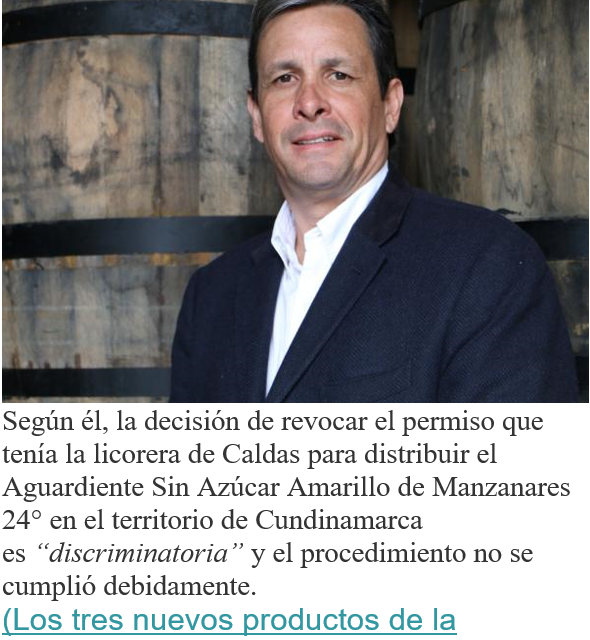 No solo en Bogotá y CUndinamarca están teniendo problemas de suministro de este producto, según gerente de la Industria Licorera de Caldas.